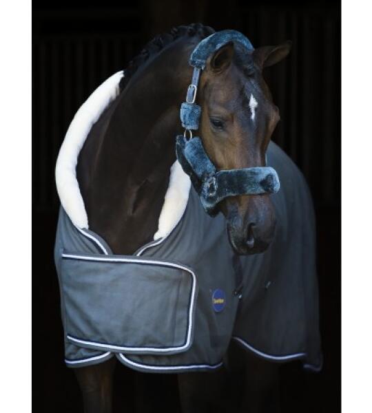 Luxe Fleecedeken met Borstflap en Teddy Bonten Kraag – 400g